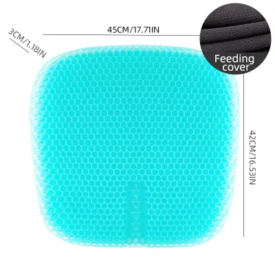 TPE Gel Cushion Honeycomb Egg Cushion Double Square Office Breathable Chair Cushion Ice Cushion Car Seat Cushion