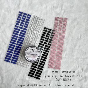 WWStudio Christian Silver Heat Transfer Tape Korean Style Scrapbooking Adhesive Tape Roll Writeable Paper Crafts Supplies