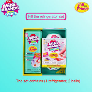 Hot Toys | ZURU 5 Surprise Mini Brand Refrigerator Ball Series Blind Box Toys Mysterious Collection Mini Brands Fill The Fridge Brands Food