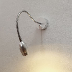 Simple Modern LED Bedside Lamp with Switch Reading Light Bend Tube Wall Lamp Bedroom Decorative Lighting Aluminum Body PMMA Lens