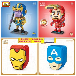Loz Small Particle Building Blocks Micro Diamond Mini Educational Assembled Toys Boys and Girls Reunion 4 Killer Iron Man