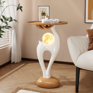 CHUCHEN | Creative Cartoon Artistic Cream Style Side Table Shelf