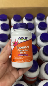 Now Inositol Capsules 500mg - Hỗ Trợ Sức Khỏe Tinh Thần Giảm Căng Thẳng Cải Thiện Kháng Isulin