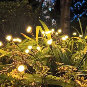 Solar Firefly Light Pathway Landscape Lawn Star Lights Lamp Solar Outdoor Waterproof Garden Light