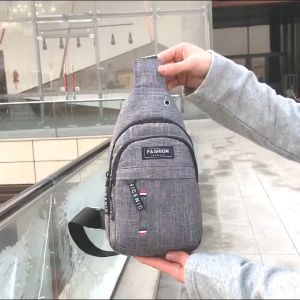 Túi đeo chéo nam vải chống nước túi chéo nam thiết kế rộng rãi túi vải đeo chéo phong cách -Aeneas Shop