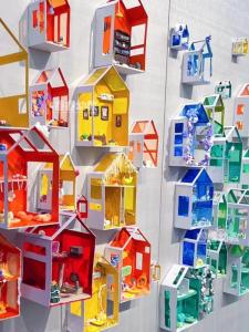 Colorful Transparent Glass Paper Wall Stickers Creative Decorations for Kindergarten House Design DIY Handcraft Materials