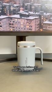 JIATA Gelas Mug Plastic Drinking Cup with Lid 500ml with Straw - J-304 - Gray