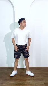 Celana Pendek Pria Cargo ShortPants Loreng Boardshort