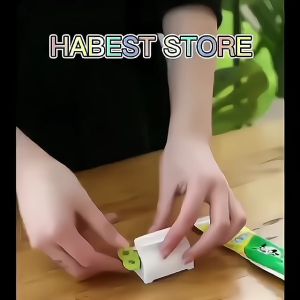 Reusable Manual Multifunction Toothpaste Squeezer Plastic Rolling Tube Toothbrush Holder [New]