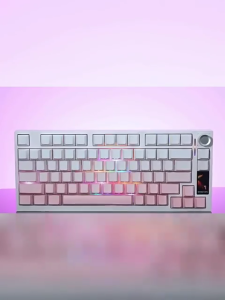 EWEADN X75 Pro Mechanical Keyboard Tri Mode Wireless Keyboard Gasket RGB Hot Swap Keyboards with Screen