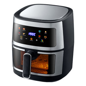 Jocestyle 5L Stainless Steel Smart Air Fryer Oven Timer & Temperature Control Visual Multi-Functional Oven with Touch Screen for Kitchen Restaurant