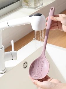 Food Grade Silicone Spatula Non-Stick Pan Special Stir-Fry Spoon Home High Temperature Resistant Soup Spoon Fry Spoon