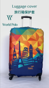 (SG READY STOCK) World Polo Elastic Stretchable Secure Luggage Cover Protector for 20 24 26 28 30 inch Luggage
