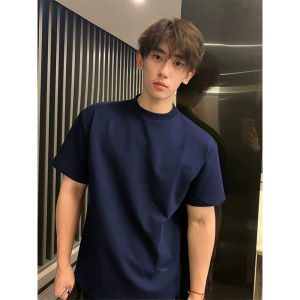 LIUBU | Navy Blue Regular Fit T-shirt 300g