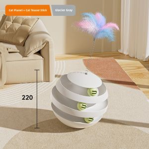 VOA | Large Interactive Cat Toys - Teaser Stick Durable Ball Tippy Top