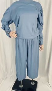 Stelan Lazo-78 Set Kulot Realpict Kekinian Bahan Mango Knit LD 112 No Pashmina Two-Piece Fit To XL