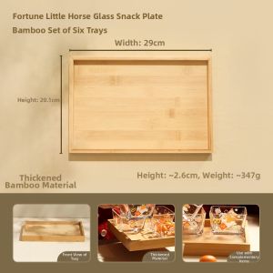 LOTUS BLUE | High Aesthetic Quadrant Snack Tray