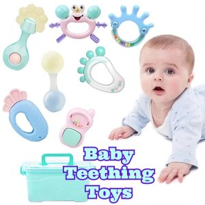 Cartoon Rattle Teether Toys for Babies Educational Baby Games Rattle Bed Toys for Teeth Newborns Baby Rattles Toys