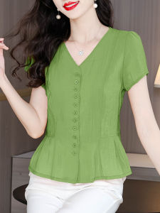 DAIXIANGFEIZI | Áo Thun Mùa Hè Thời Trang Phong Cách Cotton-Linen T Tay Ngắn
