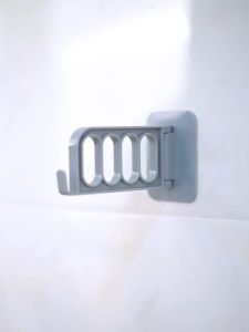JMALL Creative Folding Adhesive Hanger Hook Clothes Laundry Hanging Drying Dry Rack Portable Random Colour