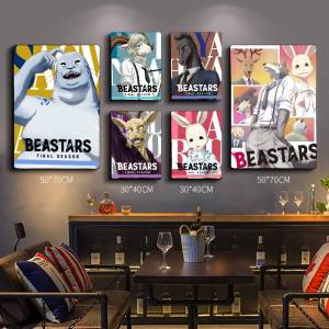 Cartoon Beastars Vintage Posters Sticky Vintage Room Home Bar Cafe Decor Kawaii Room Decor
