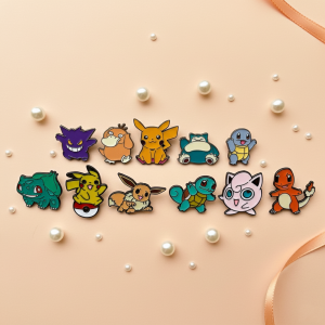 11 Pcs Gengar Enamel Pins Set Creative Bandage Brooches for Backpack Clothes Personalized Metal Emblem Accessories Gift