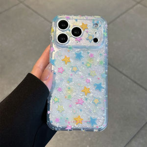 SENBO | Elegant iPhone 17 Protective Case Colorful Star Pattern