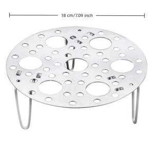 [CL]Stainless Steel Egg Steaming Rack Foldable Telescopic Multipurpose For Home Steam Eggs Buns Dumplings[CL]