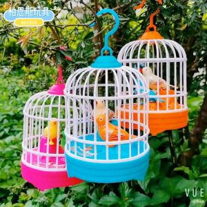 REDFIRE TOYS MAINAN KANDANG SANGKAR BURUNG SENSOR SUARA KICAU LAMPU BIRD CAGE