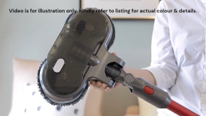 (23KPa) Vacuum-A-Way 2-in-1 Cyclone Cordless Stick Vacuum Cleaner & Mop - Wet & Dry Cleaning 3 Speed Mode Dust Mite Brush & Vacuum Stand/ Rack
