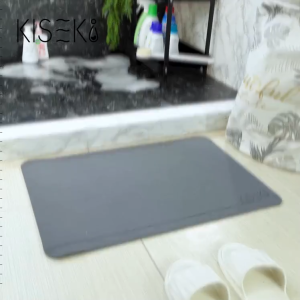 พรมหินเช็ดเท้าญี่ปุ่น แห้งเร็วภายใน 5 นาที พรมห้องน้ำ พรมเช็ดเท้าหินดินมวลเบา 39x60cm