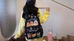 42cm Capybara Bag Beg Sekolah Budak Perempuan Murah School Bag For Girls Large Capacity Primary Secondary Cute Backpack