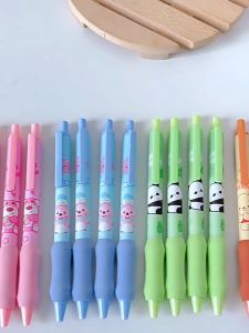 PULPEN ST MEKANIK 1 SET ISI 4 PCS GAMBAR KARTUN LUCU DENGAN BANTALAN HANDLE NYAMAN