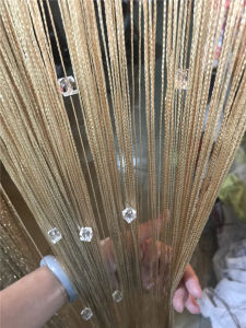 โมเดิร์น Minimalist คริสตัลพู่สายผ้าม่านห้องพาร์ทิชันม่านประตูห้องนั่งเล่นร้านเสริมสวย Ready-Made ตกแต่งผ้าม่าน