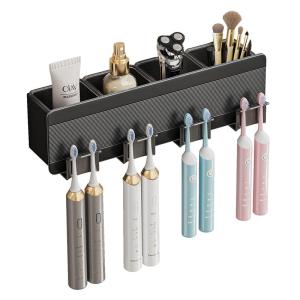 Joybos | Hanging Wall Storage Rack for Bathroom Toothbrush and Cup Without Drilling