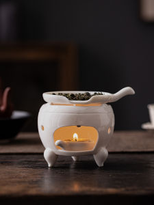 Nồi Hâm Nóng Trà Gốm Phong Cách Nhật Bản Dùng Tại Nhà Nồi Hâm Nóng Trà Nến Ấm Trà Tấm Lót Trà Nồi Nấu Trà XQ0111 Của Xu Qi