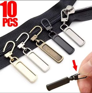 【XZxinzhan】10Pcs Replacement Detachable Zipper Tab Universal Backpack Metal Zipper Slider Zipper Pulls Head for Luggage Jackets Purses Zip Puller