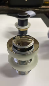 kepala afur tekan push wastafel cuci tangan 11/4 non overflow / tanpa lubang 2006 stainless 6020A hitam black