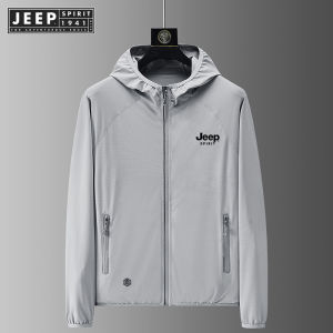 Jeep Spirit 1941 Estd เสื้อกันแดดมีฮู้ดบางเฉียบระบายอากาศได้เสื้อกันแดดกลางแจ้งน้ำหนักเบาชุดการป้องกันแสงแดดสำหรับชาวประมงเสื้อผ้าผิวสำหรับทั้งหญิงและชาย
