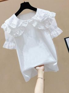 Fresh Elegant Lace Collar Shirt Fashionable Korean Style