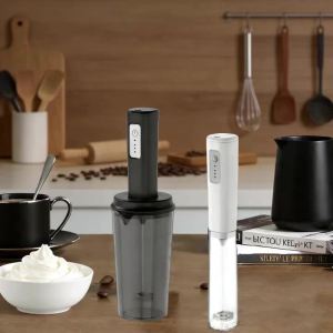 Máy Tạo Bọt Sữa Cầm Tay Bằng Điện Có Thể Sạc Lại 350ml Máy Tạo Bọt Tự Động Cho Cà Phê Lattes Espresso