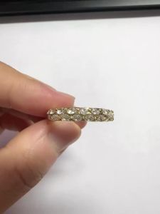 Huitan Versatile Women Ring Gold Color Inlaid Bright Cubic Zirconia Fashion Simple Wedding Party Accessories Lady Daily Jewelry