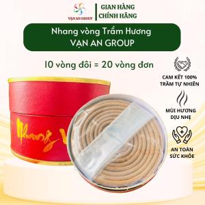 Nhang vòng trầm hương Vạn An Home sạch tự nhiên thơm dịu nhẹ an toàn xông nhà tẩy uế thu hút tài lộc