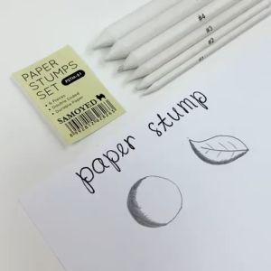 SAMOYED PSTM-61 Paper Blending Stumps / Pencils / Charcoal Blenders Set