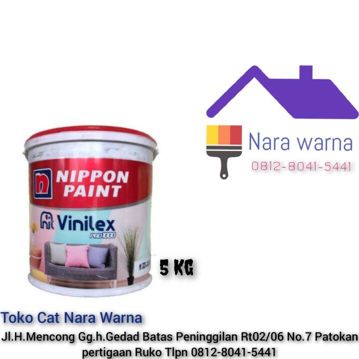 Nippon Paint Vinilex Pro 1000 Cat Tembok Interior 5 Kg | Lazada Indonesia