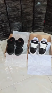 Sepatu Vans Knu Skool Black White Premium Sneakers Pria dan Wanita