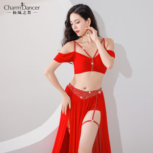 Original Design Belly Dance Outfit Small Audience Mesh Practice Suit Set Class Uniform Womens Fitness Sportswear Dancewear