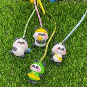 ATZ ทีกอล์ฟการ์ตูน Panda 83mm Tee Golf หัวยาง ทีกอล์ฟ การ์ตูน สุ่มสี แพ็ค 1 ชิ้น