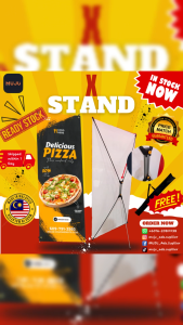 【READY STOCK】High Quality X Stand Adjustable for Banner / Bunting X Stand (High Quality)