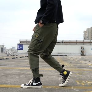 Cargo Pants for Men with 6 Pockets Quick-drying Jogger Pants for Men America Trend Cargo Pants